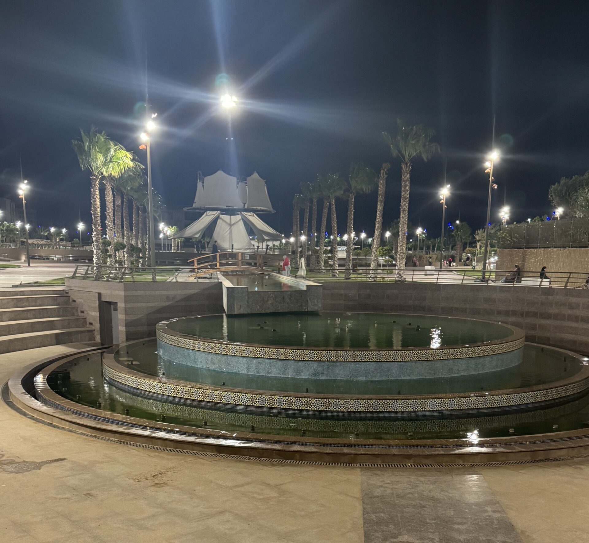 A picture of Oum Sad Plaza in Laayoune taken by Spiro Stakauskas